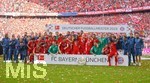 18.05.2019, Fussball 1. Bundesliga 2018/2019, 34. Spieltag, FC Bayern Mnchen - Eintracht Frankfurt, in der Allianz-Arena Mnchen. Siegerehrung der Meister, FC Bayern Mnchen.

 
