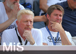 25.07.2019, ATP-Tennisturnier der Herren, Hamburg European Open 2019. (L-R) Head of Men's Tennis Boris Becker (DTB Deutscher Tennisbund) und Bundestrainer Michael Kohlmann (DTB Deutscher Tennisbund)