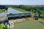 18.07.2019, LEW-Wasserkraft, Kiesumlagerung am Iller-Wehr bei Altenstadt.