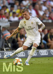 30.07.2019, Fussball Saison 2019/2020, AUDI-Cup 2019 in Mnchen, Real Madrid - Tottenham Hotspur, in der Allianz-Arena Mnchen,        Toni Kroos (Real Madrid) am Ball

