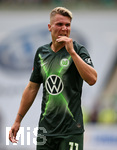 17.08.2019, Fussball 1. Bundesliga 2019/2020, 1. Spieltag, VfL Wolfsburg - 1. FC Kln , in der Volkswagen Arena Wolfsburg. Felix Klaus (Wolfsburg) 


