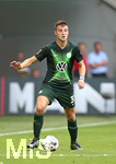 17.08.2019, Fussball 1. Bundesliga 2019/2020, 1. Spieltag, VfL Wolfsburg - 1. FC Kln , in der Volkswagen Arena Wolfsburg. Robin Knoche (Wolfsburg) 


