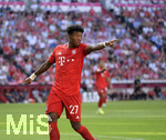 31.08.2019, Fussball 1. Bundesliga 2019/2020, 3.Spieltag, FC Bayern Mnchen - 1.FSV Mainz 05, in der Allianzarena Mnchen.  David Alaba (FC Bayern Mnchen) zeigt.

