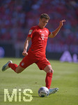 31.08.2019, Fussball 1. Bundesliga 2019/2020, 3.Spieltag, FC Bayern Mnchen - 1.FSV Mainz 05, in der Allianzarena Mnchen. Benjamin Pavard (Bayern Mnchen) am Ball.

