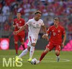 31.08.2019, Fussball 1. Bundesliga 2019/2020, 3.Spieltag, FC Bayern Mnchen - 1.FSV Mainz 05, in der Allianzarena Mnchen.  v.li: Pierre Kunde Malong (FSV Mainz) gegen Michael Cuisance (FC Bayern Mnchen).

