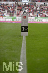 28.09.2019, Fussball 1. Bundesliga 2019/2020, 6.Spieltag, FC Augsburg - Bayer Leverkusen, in der WWK-Arena Augsburg. Der Spielball liegt auf der Stele bereit.


