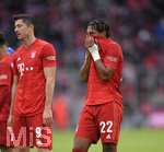 05.10.2019, Fussball 1. Bundesliga 2019/2020, 7.Spieltag, FC Bayern Mnchen - TSG Hoffenheim, in der Allianz-Arena Mnchen. Serge Gnabry (FC Bayern Mnchen) unzufrieden nach dem Spiel.



