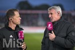 07.10.2019, Fussball 3.Bundesliga 2019/2020, 11. Spieltag, Wrzburger Kickers - TSV 1860 Mnchen, in der Flyeralarm-Arena Wrzburg.  re: Ex-Lwentrainer Rudi Bommer am MAGENTA-Sport TV.


