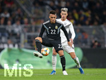 09.10.2019, Fussball, Lnderspiel, Deutschland - Argentinien, im Signal Iduna Park Dortmund. (L-R) Lautaro Martinez (Argentinien) gegen Robin Koch (Deutschland)


