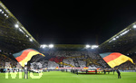 09.10.2019, Fussball, Lnderspiel, Deutschland - Argentinien, im Signal Iduna Park Dortmund. Choreo im Fanblock der deutschen Fans


