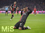 30.11.2019, Fussball 1. Bundesliga 2019/2020, 13.Spieltag, FC Bayern Mnchen - Bayer 04 Leverkusen, in der Allianz-Arena Mnchen. Torjubel Leon Bailey (Leverkusen).


