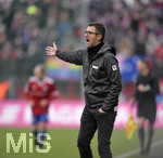 01.12.2019, Fussball 3. Bundesliga 2019/2020, 17.Spieltag, SpVgg Unterhaching - TSV 1860 Mnchen, im Sportpark Unterhaching, Trainer Michael Kllner (TSV 1860 Mnchen) in Rage.


