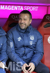 21.12.2019, Fussball 1. Bundesliga 2019/2020, 17.Spieltag, FC Bayern Mnchen - VfL Wolfsburg, in der Allianz-Arena Mnchen. Trainer Hans-Dieter Flick (FC Bayern Mnchen) lacht 


