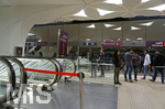 06.01.2020, Stadtrundgang Doha, Katar.  U-Bahn-Station, Rolltreppen nach oben.