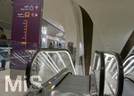 06.01.2020, Stadtrundgang Doha, Katar.  U-Bahn-Station, Rolltreppen nach oben.