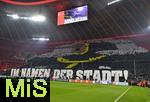 05.03.2024,  Fussball UEFA Championsleague 2023/2024: Achtelfinale,  FC Bayern Mnchen - Lazio Rom, in der Allianz-Arena Mnchen. Im Namen der Stadt - Choreografie



