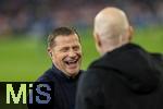 05.03.2024,  Fussball UEFA Championsleague 2023/2024: Achtelfinale,  FC Bayern Mnchen - Lazio Rom, in der Allianz-Arena Mnchen. Sportvorstand Max Eberl (Bayern Mnchen) lachend  


