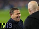 05.03.2024,  Fussball UEFA Championsleague 2023/2024: Achtelfinale,  FC Bayern Mnchen - Lazio Rom, in der Allianz-Arena Mnchen. Sportvorstand Max Eberl (Bayern Mnchen) lachend 


