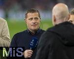 05.03.2024,  Fussball UEFA Championsleague 2023/2024: Achtelfinale,  FC Bayern Mnchen - Lazio Rom, in der Allianz-Arena Mnchen. Sportvorstand Max Eberl (Bayern Mnchen) beim Interview.


