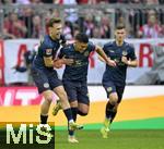 09.03.2024, Fussball 1. Bundesliga 2023/2024, 25.Spieltag, FC Bayern Mnchen - 1.FSV Mainz 05, in der Allianz-Arena Mnchen.  Nadiem Amiri (FSV Mainz) jubelt.

