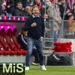 09.03.2024, Fussball 1. Bundesliga 2023/2024, 25.Spieltag, FC Bayern Mnchen - 1.FSV Mainz 05, in der Allianz-Arena Mnchen.  Trainer Bo Henriksen (FSV Mainz) in Rage 


