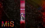 09.03.2024, Fussball 1. Bundesliga 2023/2024, 25.Spieltag, FC Bayern Mnchen - 1.FSV Mainz 05, in der Allianz-Arena Mnchen.  Trainer Thomas Tuchel (FC Bayern Mnchen) bei der PK, durch einen Wandspalt fotografiert.



