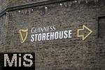 09.09.2023, Dublin, Hauptstadt Irlands, An der Brauerei Guiness. Wegweiser zum Guiness-Storehouse.
