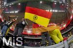 26.03.2024, Fussball Nationalteams Freundschaftsspiele 2024, Deutschland - Niederlande, im Stadion Deutsche-Bank-Park in Frankfurt am Main, Deutsche Fans feiern den Sieg auf der Tribne.