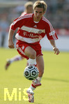 Fussball 1.Bundesliga 2006/07, Freundschaftsspiel, SSV Ulm 1846 - FC Bayern München, Dienstag 22.05.07,  Philipp LAHM (Bayern München) am Ball.   