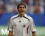 Fussball EM-Qualifikation, Deutschland - Slowakei in Hamburg, 06.06.2007, Patrick HELMES (GER) freut sich riesig.  