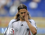 Fussball EM-Qualifikation, Deutschland - Slowakei in Hamburg, 06.06.2007,   Torsten FRINGS (GER) ist unzufrieden.