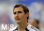 Fussball EM-Qualifikation, Deutschland - Slowakei in Hamburg, 06.06.2007,   Miroslav KLOSE (GER) zufrieden.