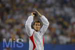 Fussball EM-Qualifikation, Deutschland - Slowakei in Hamburg, 06.06.2007,   Miroslav KLOSE (GER) Schlussjubel.