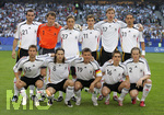 Fussball EM-Qualifikation, Deutschland - Slowakei in Hamburg, 06.06.2007,   Mannschaftsbild, oben v.li: Christoph METZELDER, TW Jens LEHMANN, Clemens FRITZ, Miroslav KLOSE, Per MERTESACKER, Kevin KURANYI. unten v.li: Thomas HITZLSPERGER, Torsten FRINGS, Bernd SCHNEIDER, Philipp LAHM, Marcell JANSEN.