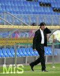 Fussball EM-Qualifikation, Deutschland - Slowakei in Hamburg, 06.06.2007,   Trainer Joachim LÖW (GER) nachdenklich.