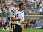 Fussball EM-Qualifikation, Deutschland - Slowakei in Hamburg, 06.06.2007,   Miroslav KLOSE (GER) Torjubel.