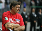 Fussball DFB-Pokal-Finale in Berlin, 26.05.2007,  VfB Stuttgart - 1.FC Nürnberg, Der Nuernberger Trainer Hans MEYER  vor dem Spiel,