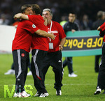 Fussball DFB-Pokal-Finale in Berlin, 26.05.2007,  VfB Stuttgart - 1.FC Nürnberg, Trainer Hans MEYER (Nürnberg).