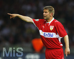 Fussball DFB-Pokal-Finale in Berlin, 26.05.2007,  VfB Stuttgart - 1.FC Nürnberg, Thomas HITZLSPERGER (Stuttgart) ist unzufrieden.