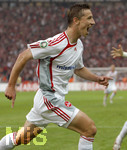 Fussball DFB-Pokal-Finale in Berlin, 26.05.2007,  VfB Stuttgart - 1.FC Nürnberg, Marek MINTAL (li, Nuernberg) freut sich über seinen Treffer zum 1:1.  