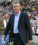 Fussball 1.Bundesliga 2006/07, Freundschaftsspiel, SSV Ulm 1846 - FC Bayern München, Dienstag 22.05.07,  Trainer Ottmar HITZFELD (Bayern München) ist zufrieden.