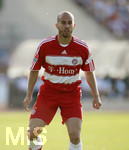 Fussball 1.Bundesliga 2006/07, Freundschaftsspiel, SSV Ulm 1846 - FC Bayern München, Dienstag 22.05.07,  Mehmet SCHOLL (Bayern München) mit Glatze.