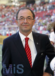 Fussball 1.Bundesliga 2006/07:  34. Spieltag,  VfB Stuttgart - FC Energie Cottbus  19.05.2007,  Präsidend Erwin STAUDT (Stuttgart) ist zufrieden.