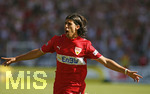 Fussball 1.Bundesliga 2006/07:  34. Spieltag,  VfB Stuttgart - FC Energie Cottbus  19.05.2007,  Sami KHEDIRA (Stuttgart) freut sich über seinen Treffer zum 2:1 Endstand.