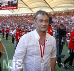 Fussball 1.Bundesliga 2006/07:  34. Spieltag,  VfB Stuttgart - FC Energie Cottbus  19.05.2007, Trainer Armin VEH (Stuttgart) sieht aus wie ein begossener Pudel aus.