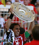 Fussball 1.Bundesliga 2006/07:  34. Spieltag,  VfB Stuttgart - FC Energie Cottbus  19.05.2007, Meisterschaftsfeier der  Stuttgarter Spieler.    