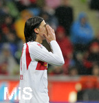 Fussball 1.Bundesliga 2006/07:  Spieltag 24, Bayer 04 Leverkusen - VfB Stuttgart, 03.03.07, Fernando MEIRA (re, Stuttgart) ist fassungslos.