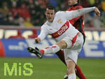 Fussball 1.Bundesliga 2006/07:  Spieltag 24, Bayer 04 Leverkusen - VfB Stuttgart, 03.03.07, Marco STRELLER (Stuttgart) am Ball.