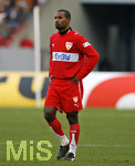 1. Bundesliga Herren, 25.Spieltag im Gottlieb-Daimler-Stadion, VfB Stuttgart - VFL Wolfsburg, CACAU (Stuttgart) ist nachdenklich.