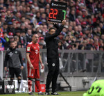 04.05.2019, Fussball 1. Bundesliga 2018/2019, 32. Spieltag, FC Bayern Mnchen - Hannover 96, in der Allianz Arena Mnchen. Franck Ribery (FC Bayern Mnchen) wird eingewechselt.

 
